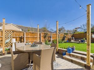 Decked seating area- click for photo gallery